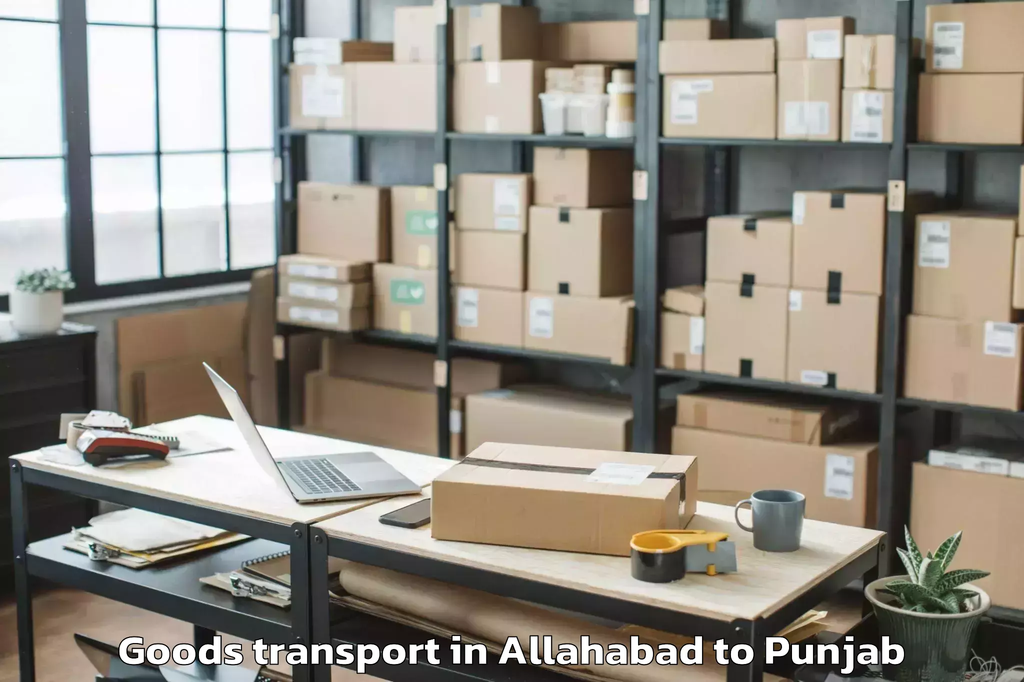 Easy Allahabad to Abohar Goods Transport Booking